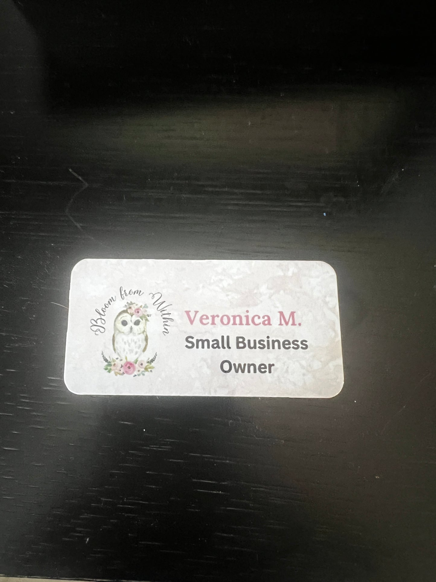 Personalized Name Tag