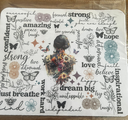 Affirmations mousepad
