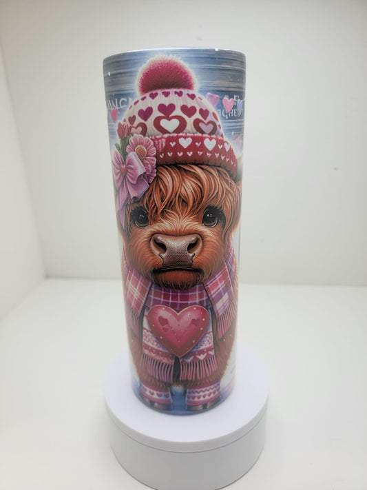 Cow Valentine’s Day Tumbler