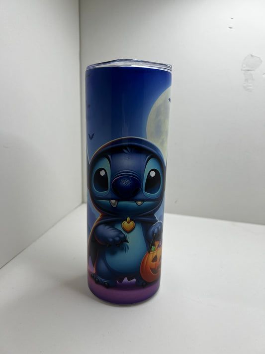 Blue Dog Halloween Tumbler
